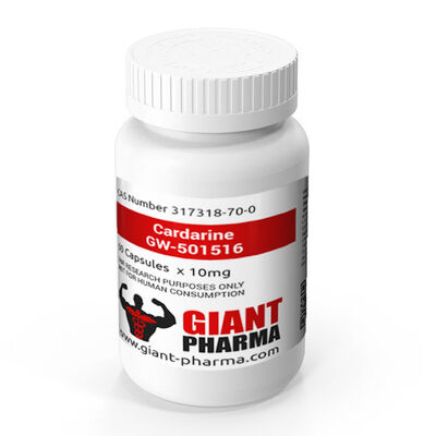 Etiquetas de frasco de comprimidos de PVC GW501516 com design e tamanho personalizados